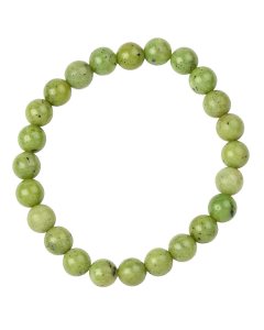 8mm Bead Bracelet, Canadian Nephrite Jade (1pc)