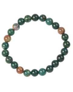 8mm Bead Bracelet Bloodstone/Heliotrope (1pc)