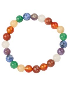 8mm Full Chakra Bead Bracelet (1pc)