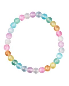 6mm Rainbow Selenite Bead Bracelet (1pc)