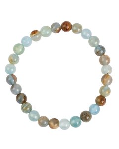 6mm Argentinian Blue Calcite Bead Bracelet (1pc)