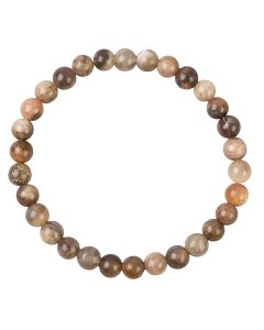 6mm Black Moonstone Bead Bracelet (1pc)