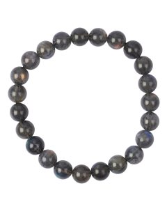 8mm Dark Labradorite (AA) Bead Bracelet Labradorite (1pc)