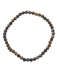 4mm Gold Obsidian Faceted Bracelet (1pc)