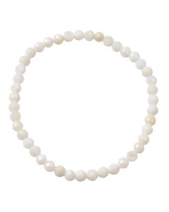 4mm Mother of Pearl Faceted Bracelet (1pc)