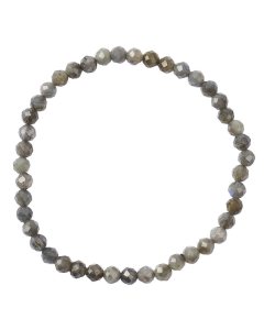 4mm Labradorite Faceted Bead Bracelet (1pc)