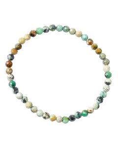 4mm African Turquoise Faceted Bead Bracelet (1pc)
