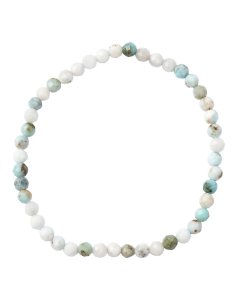 4mm Larimar (B) Faceted Bead Bracelet (1pc)