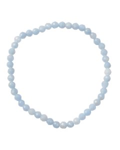 4mm Angelite Faceted Bead Bracelet (1pc)