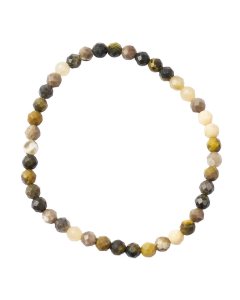 4mm Bumblebee Jasper Faceted Bead Bracelet (1pc)
