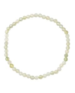 4mm New Jade Faceted Bead Bracelet (1pc)