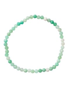 4mm Chrysoprase Faceted Bead Bracelet (1pc)