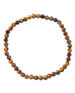 4mm Tiger Eye Faceted Bead Bracelet (1pc)