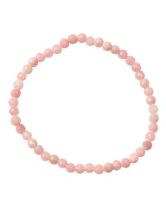 4mm Pink Opal Faceted Bead Bracelet (1pc)