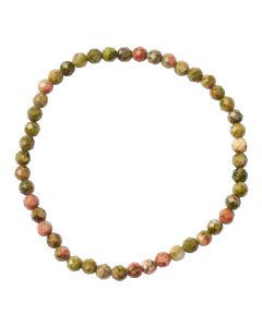 4mm Unakite Faceted Bead Bracelet (1pc)