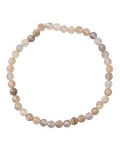 4mm Faceted Pale Sunstone Bead Bracelet (1pc)