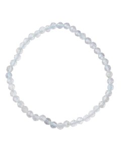 4mm Blue Topaz Faceted Bead Bracelet (1pc)