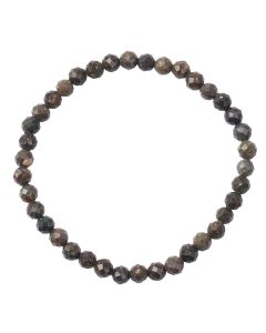5mm Black Opal Faceted Bead Bracelet (1pc)