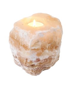 Amber Onyx Irregular Rustic Tealight Holder 8-12x5-6cm (1pc)