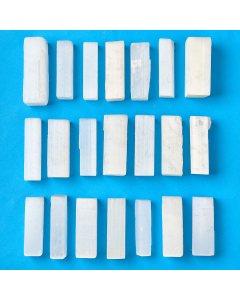 Selenite Sticks 5-6cm Thin approx 20pcs/kg (1kg) NETT