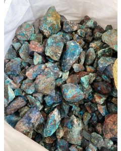 Chrysocolla with Shattuckite 5-15cm, Kongo (1kg) NETT