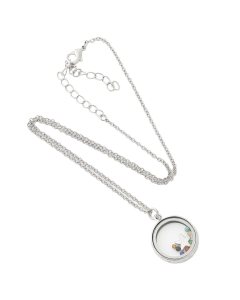 Chakra Floating 18" Necklace Rhodium Plated (10pc)