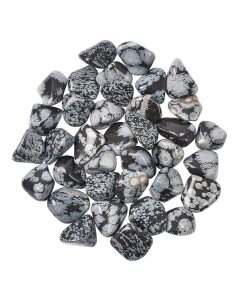 Snowflake Obsidian small Tumblestones, 10-20mm (250g)