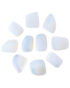 Opalite Glass Large Tumblestone 30-40mm (250g) NETT