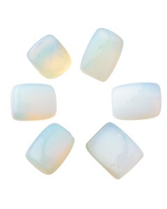 Opalite Glass Extra Large Tumblestone 40-50mm, China (250g, approx. 6pcs) NETT