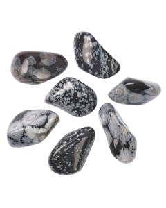 Snowflake Obsidian. SA Shape, Large Tumblestones, 30-40mm (100g)