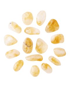 Citrine Heat Treated A Grade Medium Tumblestone 20-30mm, Brazil (100g) NETT