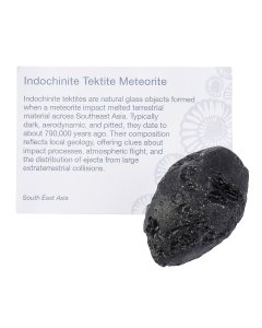Tektite Tumblestone with ID Card, 30-40mm (1pc) NFD