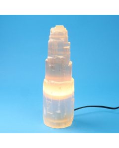 Selenite Mountain Lamp, 30cm, with UK electrics (1pc) 