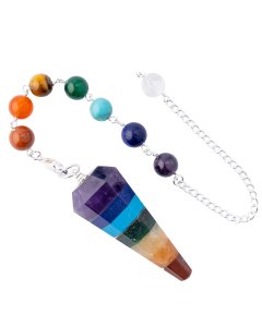 Chakra Pendulum with Removable Beaded Chain (1pc) NETT