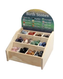 Birthstones Tumblestone Display Pack (Includes Stand) (120pcs) NFD