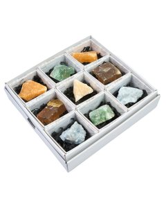 Mixed Calcites in Gift Box with ID Card (9pcs) NETT