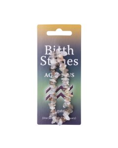 Aquarius, Agate Birthstone Chip Bracelet (10pcs) NETT