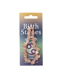 Cancer, Moonstone Birthstone Chip Bracelet (10pcs) NETT