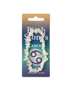 Cancer, Moonstone Birthstone Chip Bracelet (10pcs) NETT