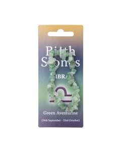 Libra, Green Aventurine Birthstone Chip Bracelet (10pcs) NETT