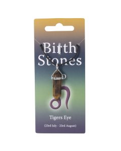 Leo, Tiger Eye Birthstone Pendant on Thong (10pcs) NETT