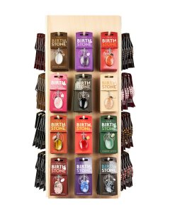 Birthstone Keyring with Charm Pack (36pc) NFD