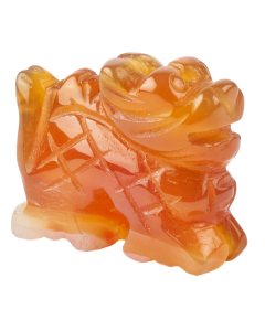 Carnelian Dragon Carving (1pc)