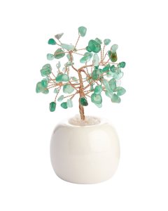 Green Aventurine Gem Tree in Flowerpot (1pc) NFD