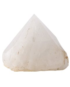 Rock Crystal Polished Point Incense Holder, India (1pc)