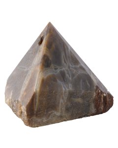 Petrified Wood Polished Point Incense Holder, India (1pc)
