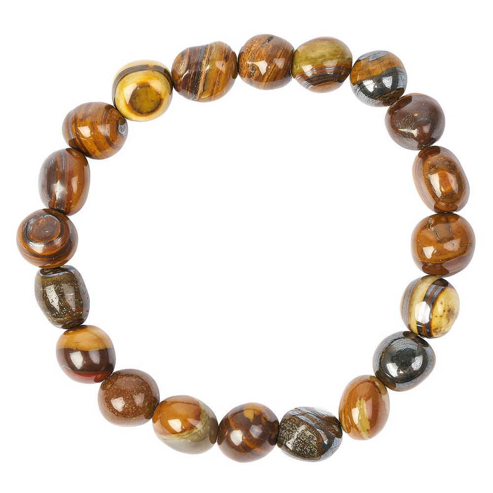 Banded Iron Tumblestone Bracelet 1pc
