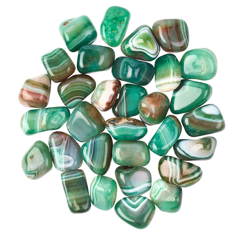 Green banded best sale agate