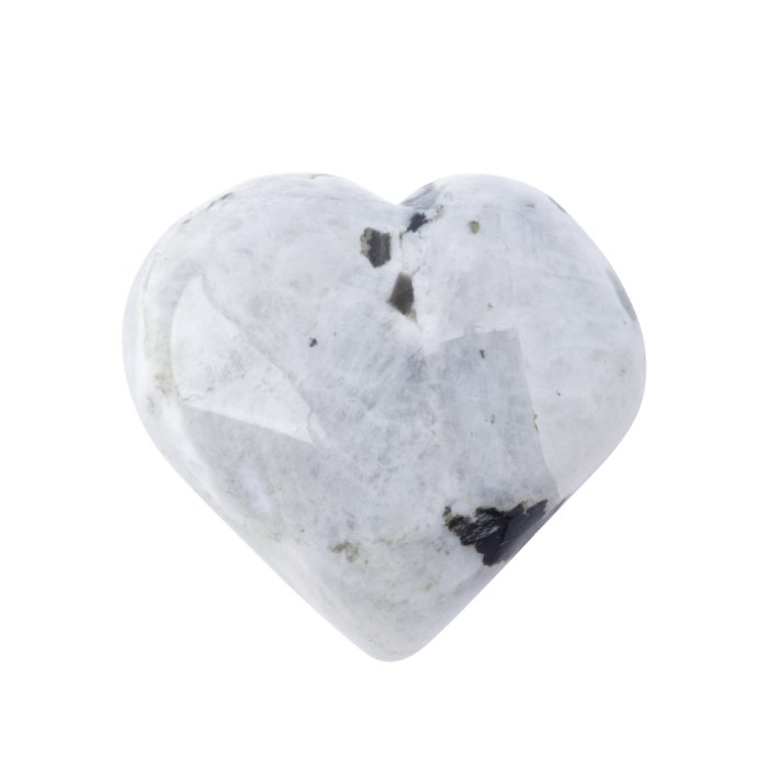 Rainbow Moonstone Puff Heart 25-30mm (1pc) Nett