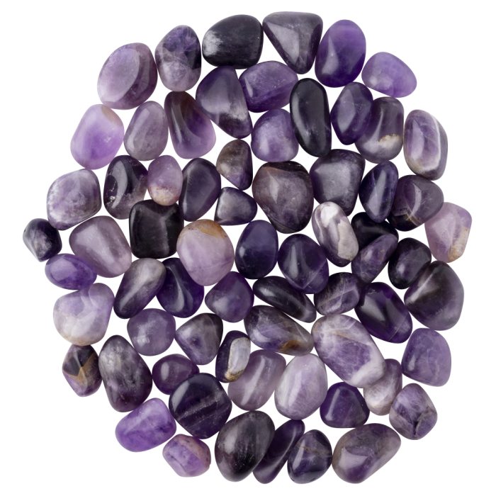 Amethyst Small Tumblestone 10-20mm, India (250g) NETT